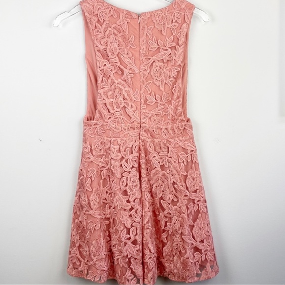 NBD Revolve Faith Lace Plunge Neck Mini Dress - Picture 8 of 8